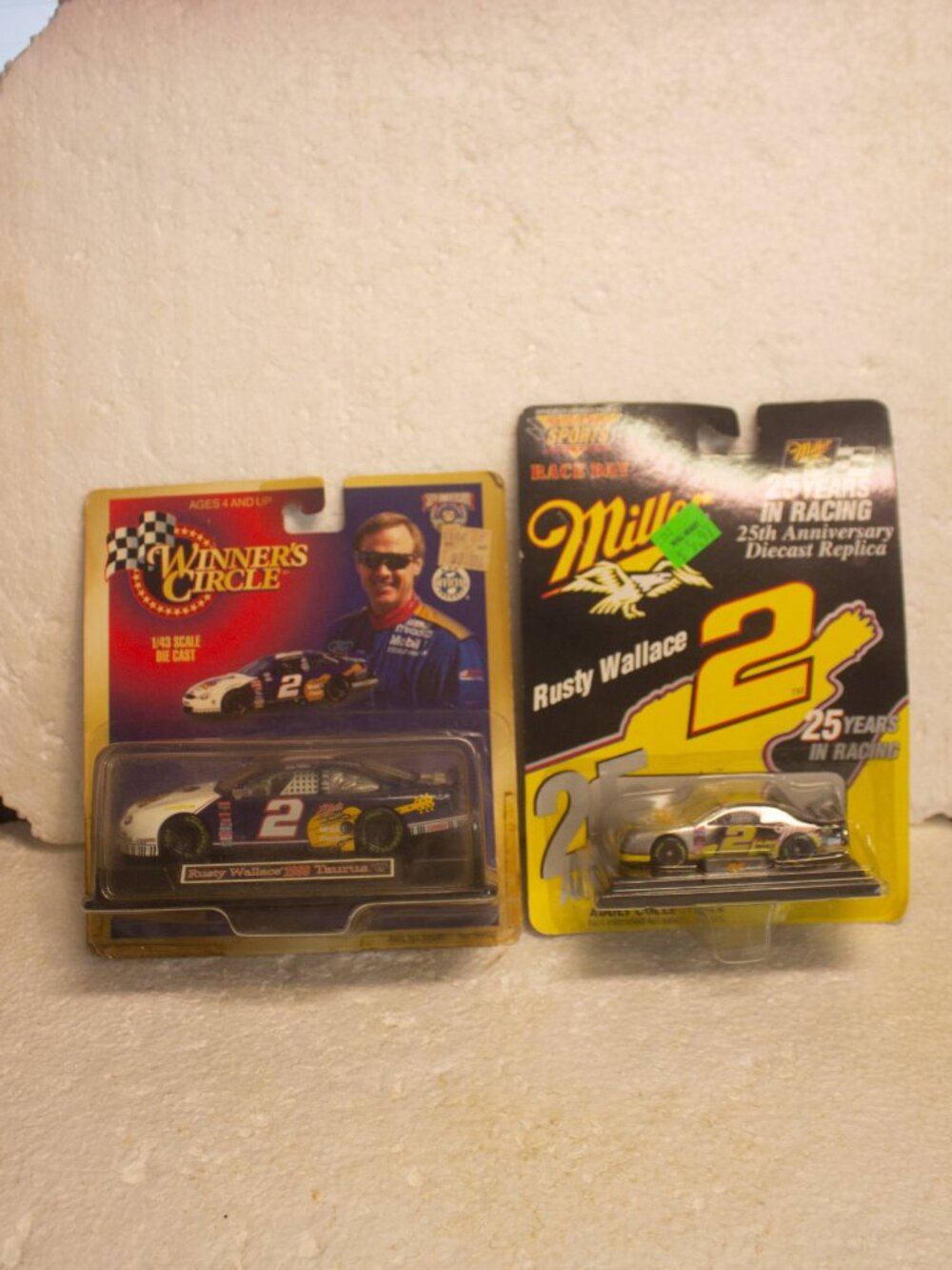 Rusty Wallace Diecast Lot – 1/43 Winner’s Circle & 1/64 Race Day Miller